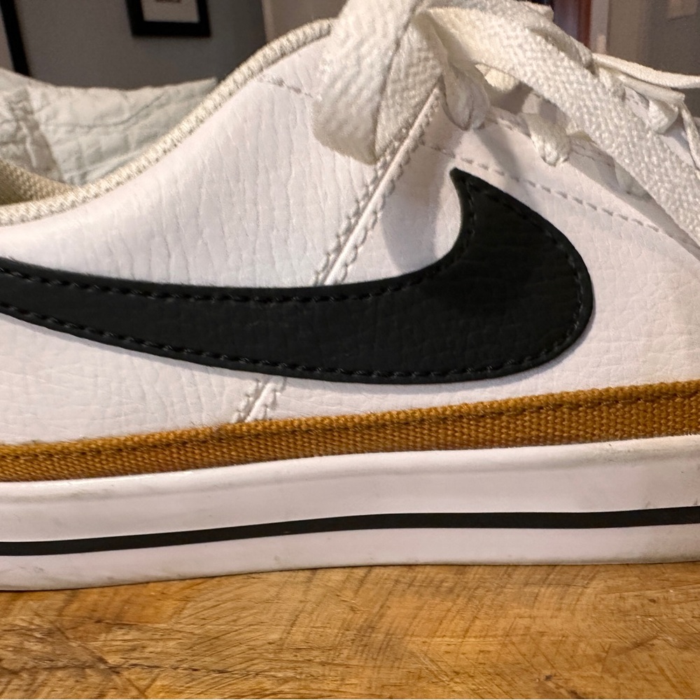Nike White and Tan Sneakers - Picture 9 of 11